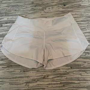 White lululemon shorts